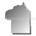 Dayton CCD, Columbia County, Washington (Gray Gradient Fill with Shadow)