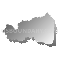 District 2, Wyoming County, West Virginia (Gray Gradient Fill with Shadow)