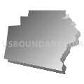 Brooklyn School District, Connecticut (Gray Gradient Fill with Shadow)