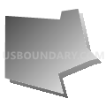 Woodbury city, Kentucky (Gray Gradient Fill with Shadow)