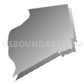 Chicopee city, Massachusetts (Gray Gradient Fill with Shadow)
