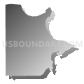 Vineland CDP, Minnesota (Gray Gradient Fill with Shadow)