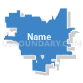 Norfolk city, Nebraska (Solid Fill with Shadow)