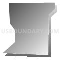 Kansas CDP, Ohio (Gray Gradient Fill with Shadow)