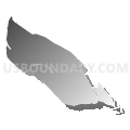 Puget Island CDP, Washington (Gray Gradient Fill with Shadow)