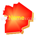 Rancocas Valley Regional School District, New Jersey (Bright Blending Fill with Shadow)