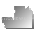 State House District 92, Alabama (Gray Gradient Fill with Shadow)