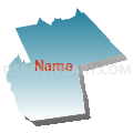 State House District 48, Connecticut (Blue Gradient Fill with Shadow)
