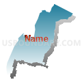 State House District 88, Connecticut (Blue Gradient Fill with Shadow)