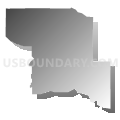 State House District 43A, Minnesota (Gray Gradient Fill with Shadow)