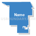 State House District 45A, Minnesota (Solid Fill with Shadow)