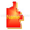 State House District 63A, Minnesota (Bright Blending Fill with Shadow)