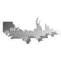 State House District 53, Mississippi (Gray Gradient Fill with Shadow)