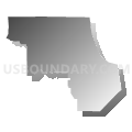 State House District 46, Washington (Gray Gradient Fill with Shadow)