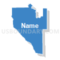 State Senate District 13, Idaho (Solid Fill with Shadow)
