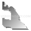 State Senate District 2, Idaho (Gray Gradient Fill with Shadow)