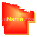 State Senate District 22, Kansas (Bright Blending Fill with Shadow)