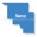State Senate District 45, Minnesota (Solid Fill with Shadow)