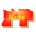 State Senate District 40, Nebraska (Bright Blending Fill with Shadow)