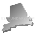 State Senate District 2, New York (Gray Gradient Fill with Shadow)