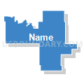 State Senate District 23, North Dakota (Solid Fill with Shadow)