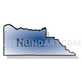State Senate District 26, South Dakota (Radial Fill with Shadow)