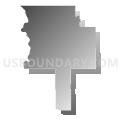 State Senate District 23, South Dakota (Gray Gradient Fill with Shadow)