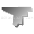 State Senate District 19, South Dakota (Gray Gradient Fill with Shadow)