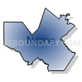 State Senate District 25, Texas (Radial Fill with Shadow)