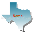 Texas (Blue Gradient Fill with Shadow)