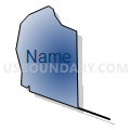 Census Tract 114.03, Yuma County, Arizona (Radial Fill with Shadow)
