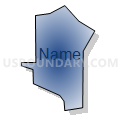 Census Tract 1167.11, Maricopa County, Arizona (Radial Fill with Shadow)