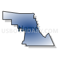 Census Tract 101.02, Maricopa County, Arizona (Radial Fill with Shadow)