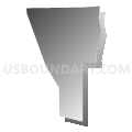Census Tract 2168.07, Maricopa County, Arizona (Gray Gradient Fill with Shadow)