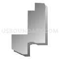 Census Tract 1051.03, Maricopa County, Arizona (Gray Gradient Fill with Shadow)