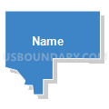 Census Tract 73.05, San Bernardino County, California (Solid Fill with Shadow)