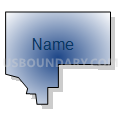 Census Tract 73.05, San Bernardino County, California (Radial Fill with Shadow)