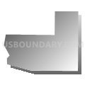 Census Tract 80.02, San Bernardino County, California (Gray Gradient Fill with Shadow)