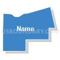 Census Tract 84.01, San Bernardino County, California (Solid Fill with Shadow)