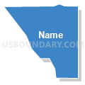 Census Tract 42.01, San Bernardino County, California (Solid Fill with Shadow)