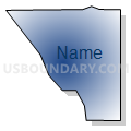 Census Tract 42.01, San Bernardino County, California (Radial Fill with Shadow)