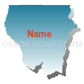 Census Tract 9707.04, La Plata County, Colorado (Blue Gradient Fill with Shadow)
