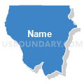 Census Tract 9707.04, La Plata County, Colorado (Solid Fill with Shadow)