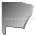 Census Tract 9612.08, Elbert County, Colorado (Gray Gradient Fill with Shadow)