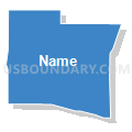 Census Tract 9612.07, Elbert County, Colorado (Solid Fill with Shadow)
