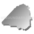 Census Tract 9726, Costilla County, Colorado (Gray Gradient Fill with Shadow)