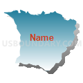 Census Tract 9681.01, San Miguel County, Colorado (Blue Gradient Fill with Shadow)