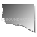 Census Tract 36, Pueblo County, Colorado (Gray Gradient Fill with Shadow)