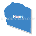 Census Tract 32, Pueblo County, Colorado (Solid Fill with Shadow)