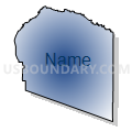 Census Tract 32, Pueblo County, Colorado (Radial Fill with Shadow)